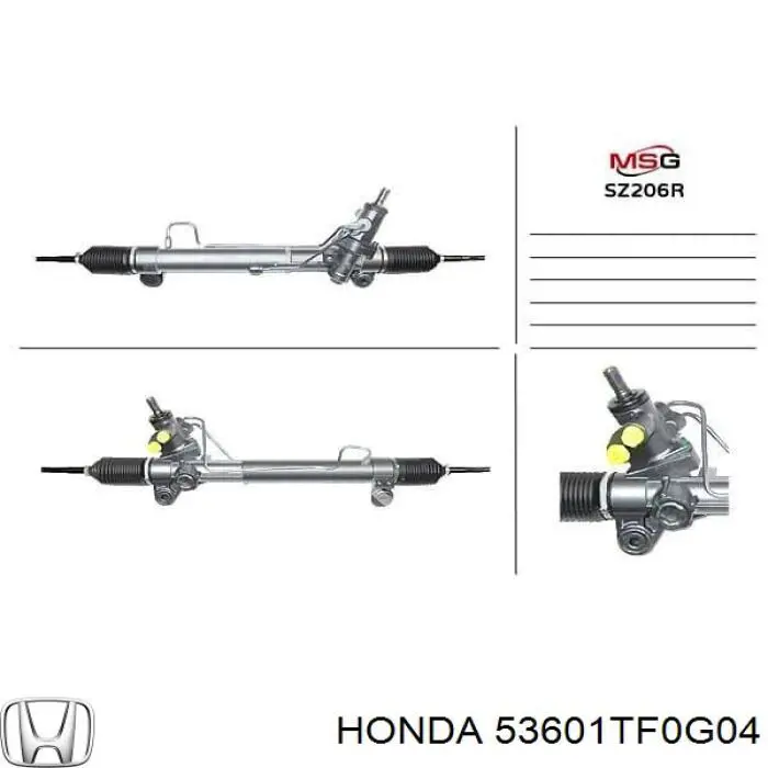 Управління рульове в зборі Honda 53601TF0G05 ціна, від 271.16 USD