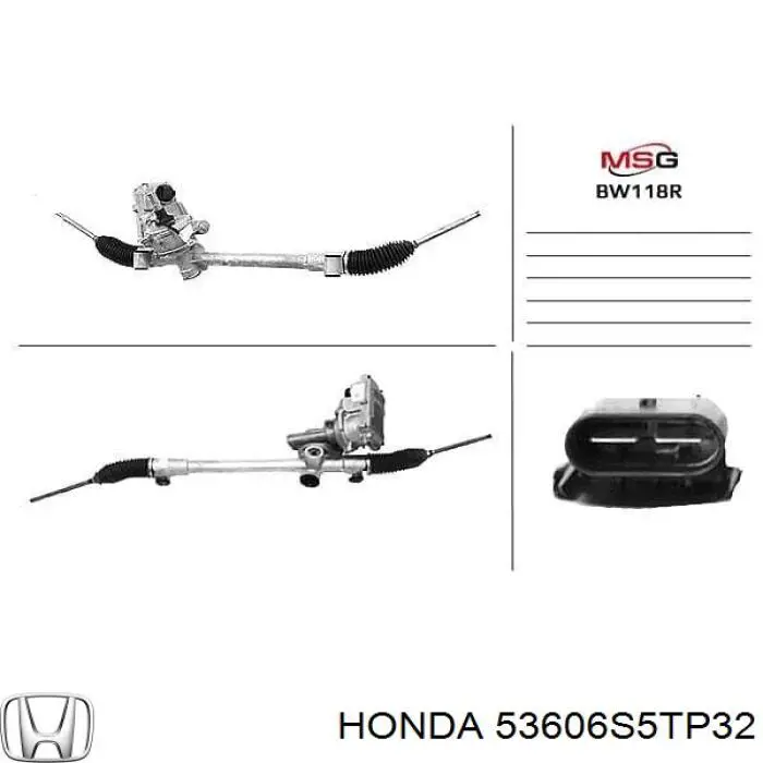 Управління рульове в зборі Honda 53606S5TP32 ціна, від 209.74 USD