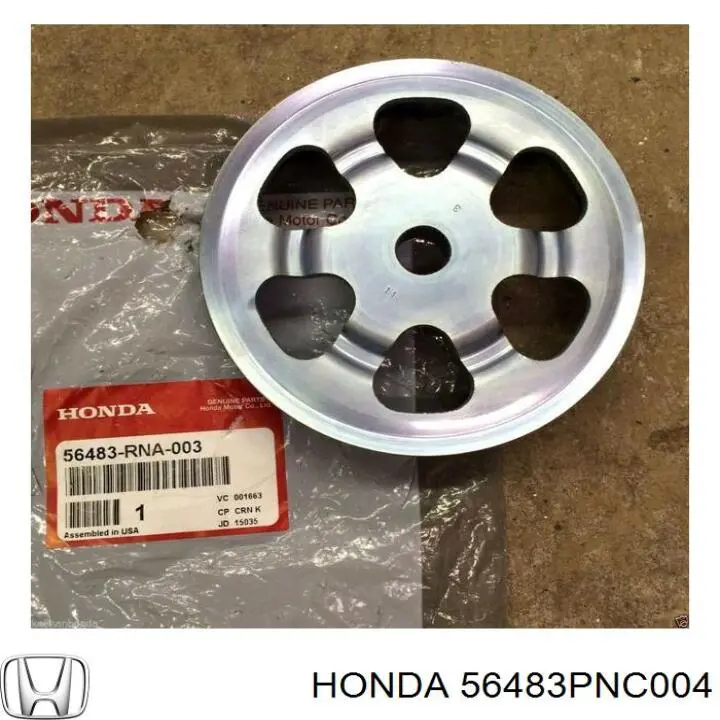 Шків насосу гідропідсилювача керма (ГПК) Honda 56483PNC004 ціна, від 27.65 USD
