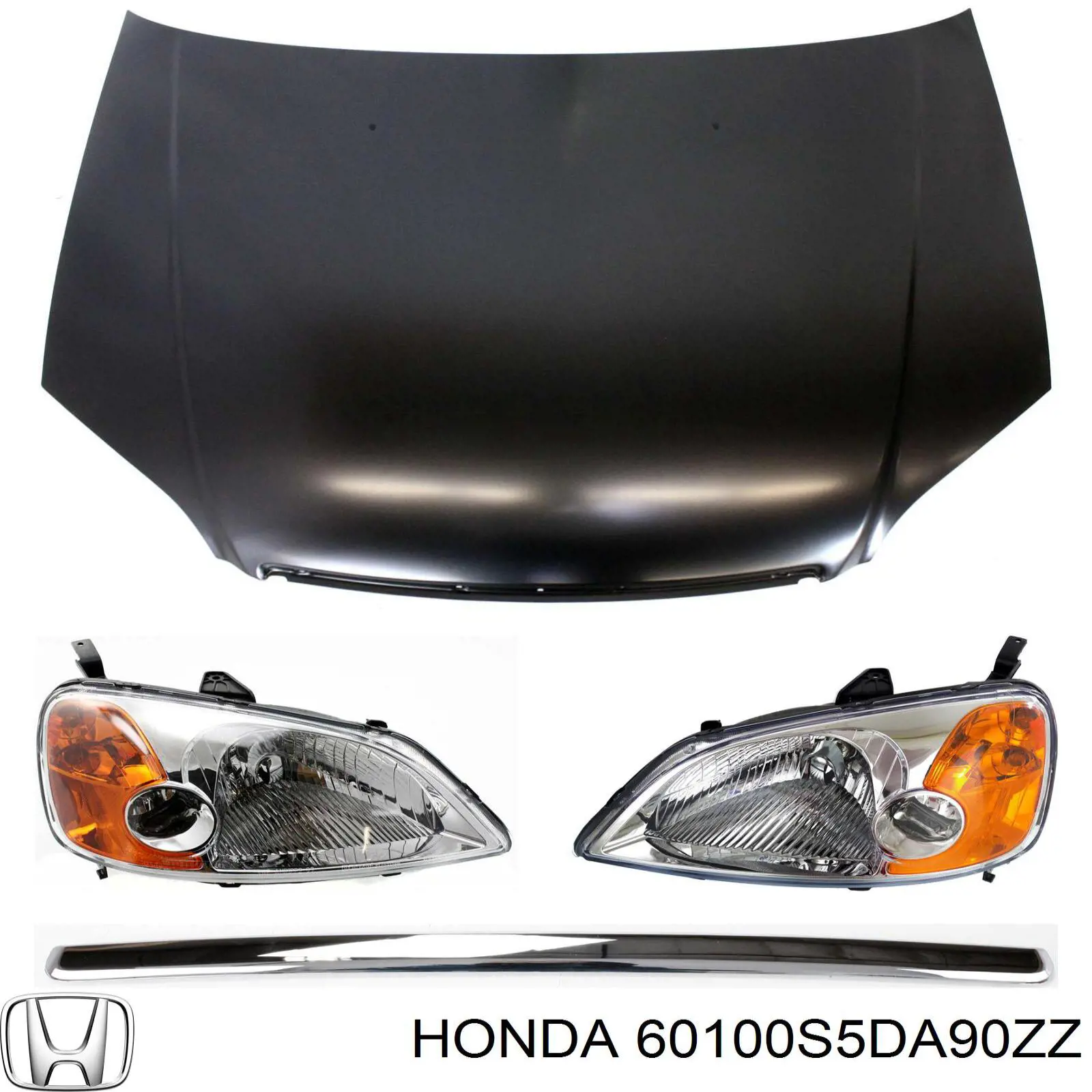 Капот на Honda Civic VII 