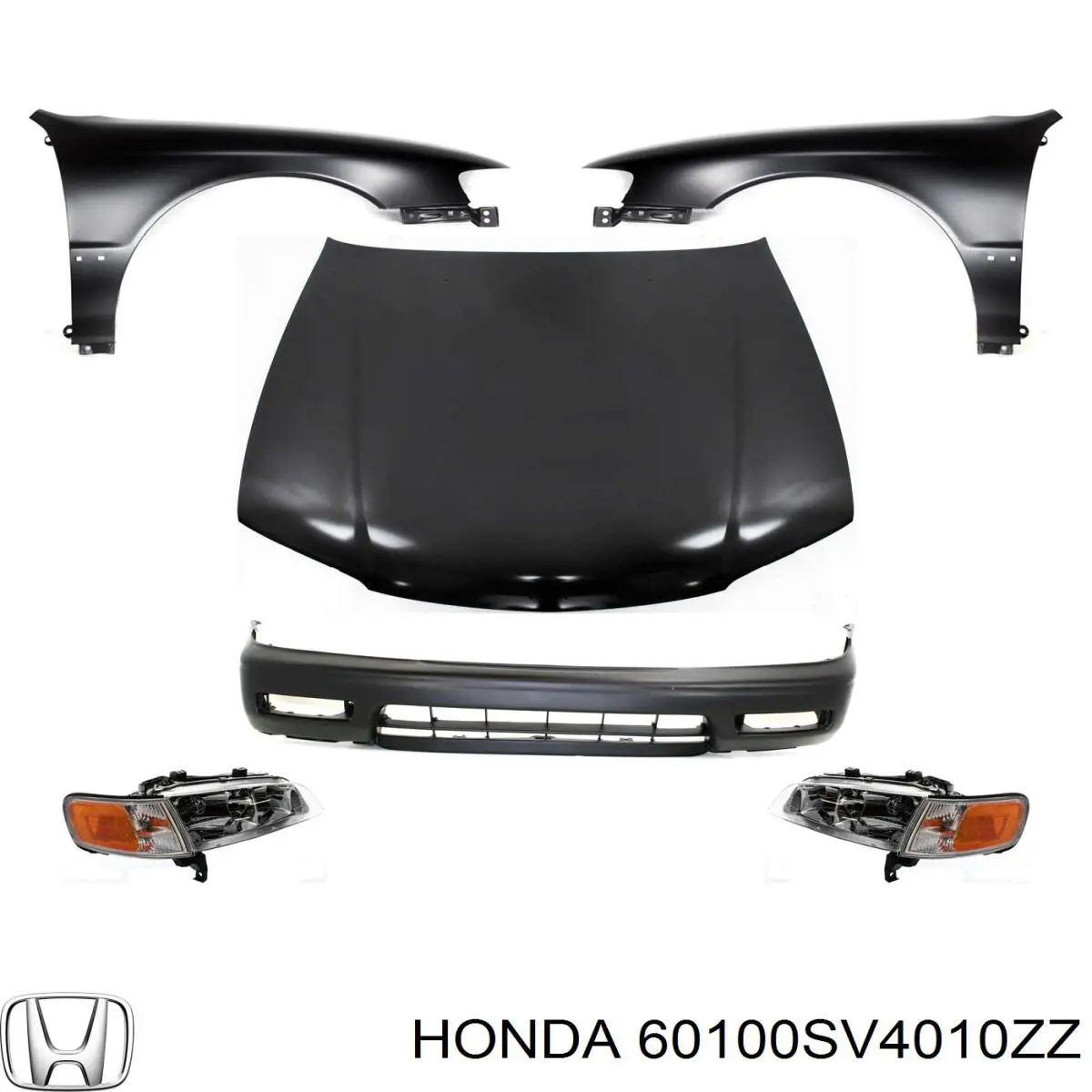 Капот на Honda Accord V 