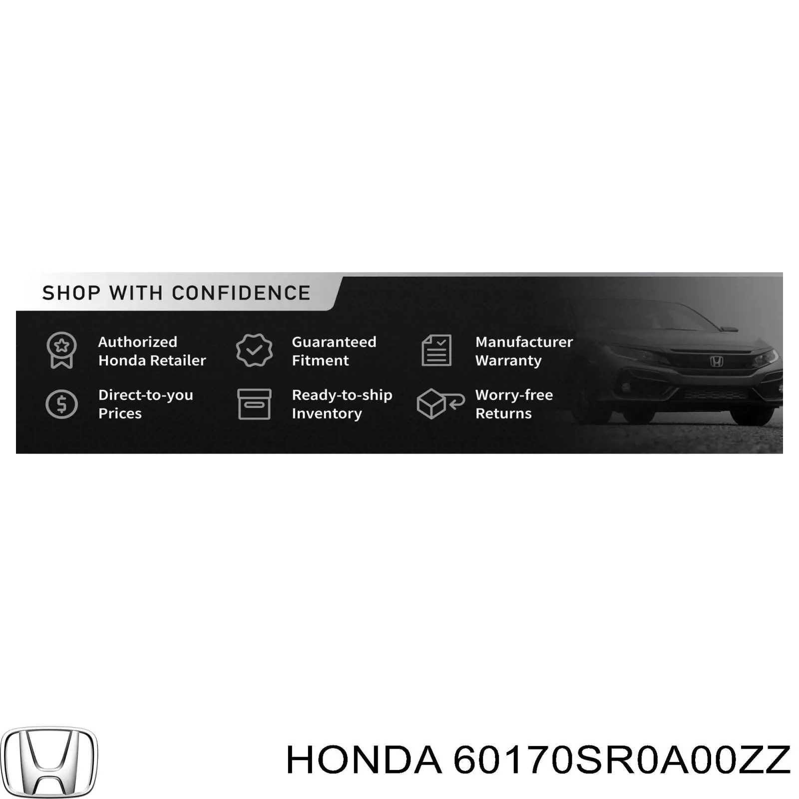 60170SR0A00ZZ Honda Завіса капота ліва