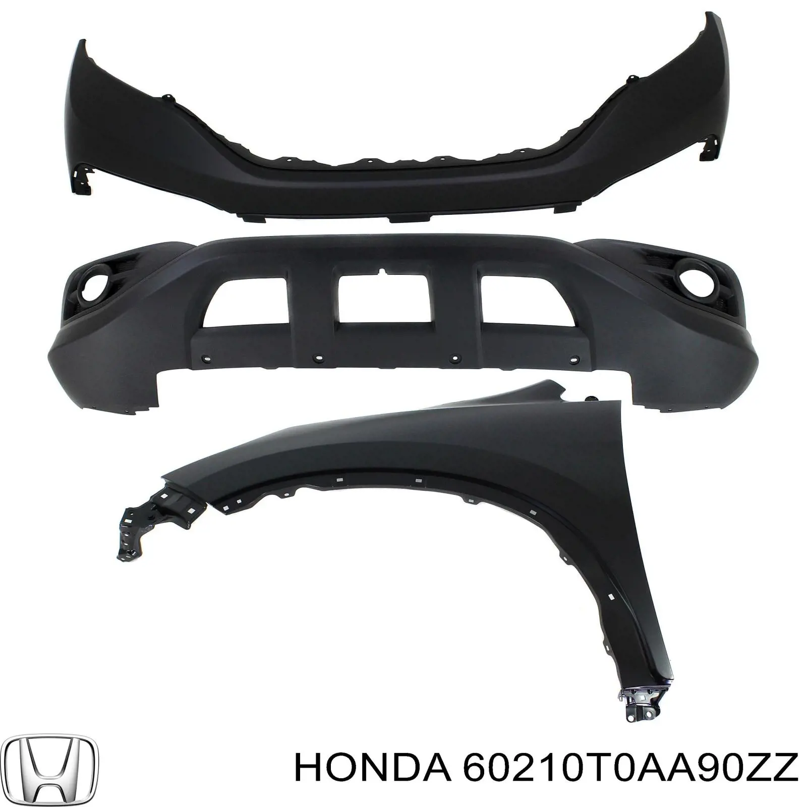 Крило переднє праве Honda 60210T0AA90ZZ ціна, від 39.73 USD