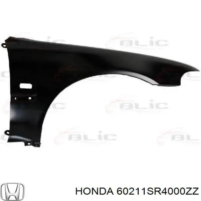 Крило переднє праве Honda 60211SR4000ZZ ціна, від 37.00 USD