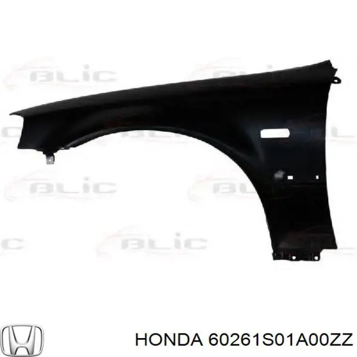 Ліве переднє крило Honda 60261S01A00ZZ ціна, від 37.37 USD