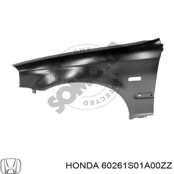 Купити 60261S01A00ZZ Honda Крило переднє ліве