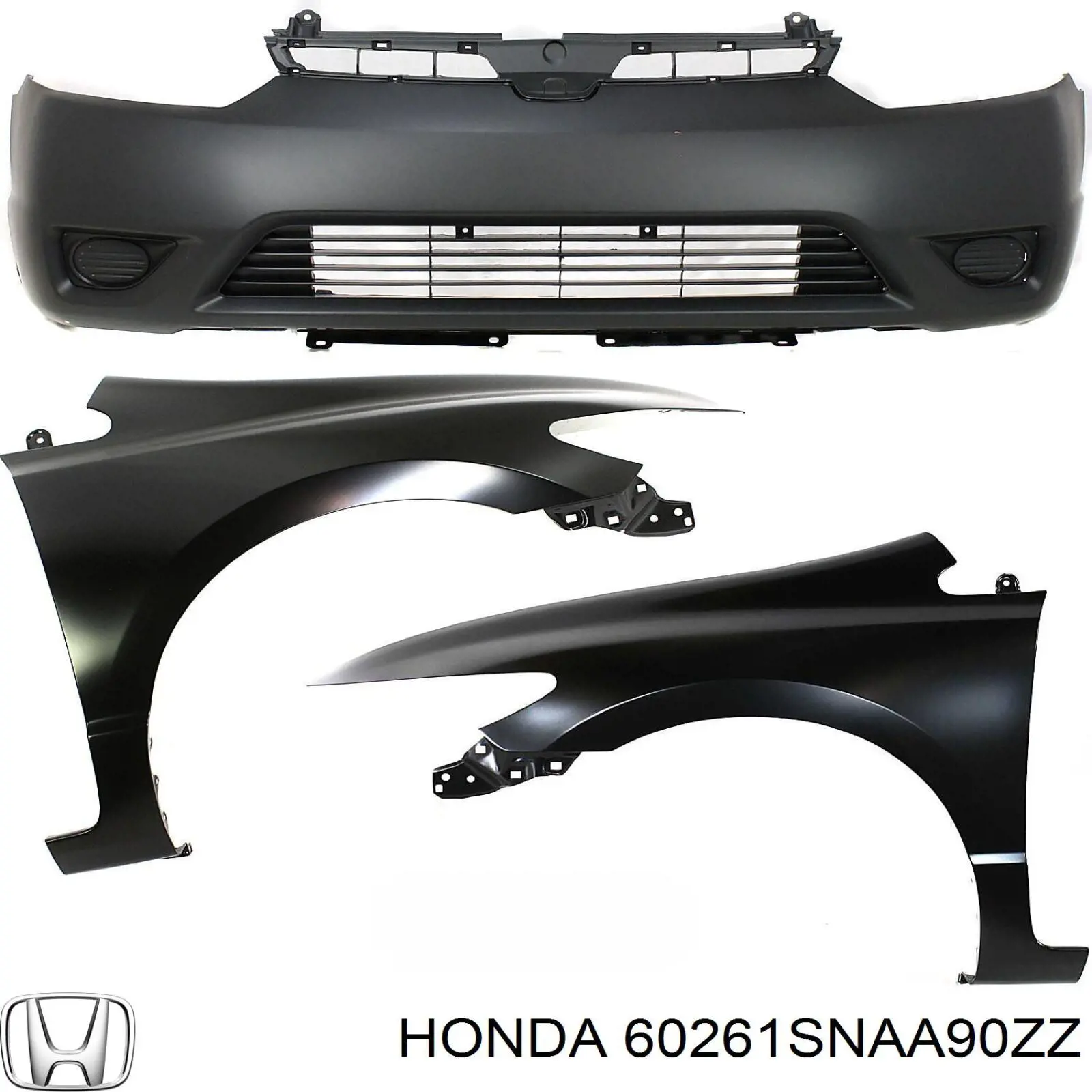 60261SNAA90ZZ Honda Переднє ліве крило