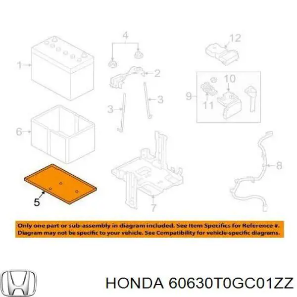 Купити 60630T0GC01ZZ Honda 