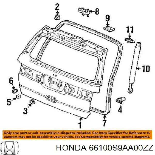 66100S9AA00ZZ Honda 