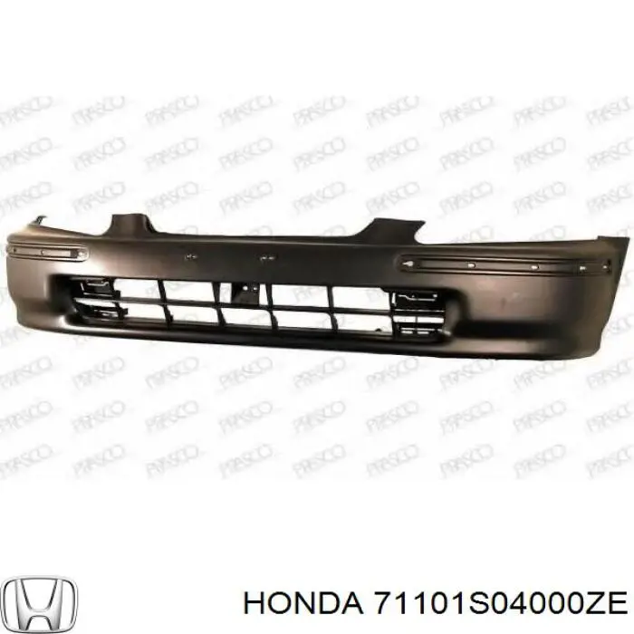Передній бампер на Honda Civic VI 