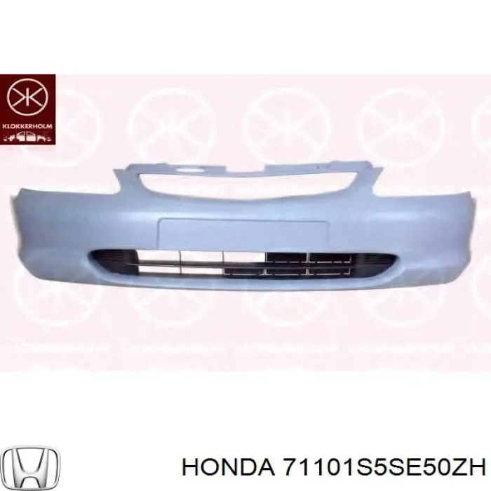 Передній бампер на Honda Civic VII 