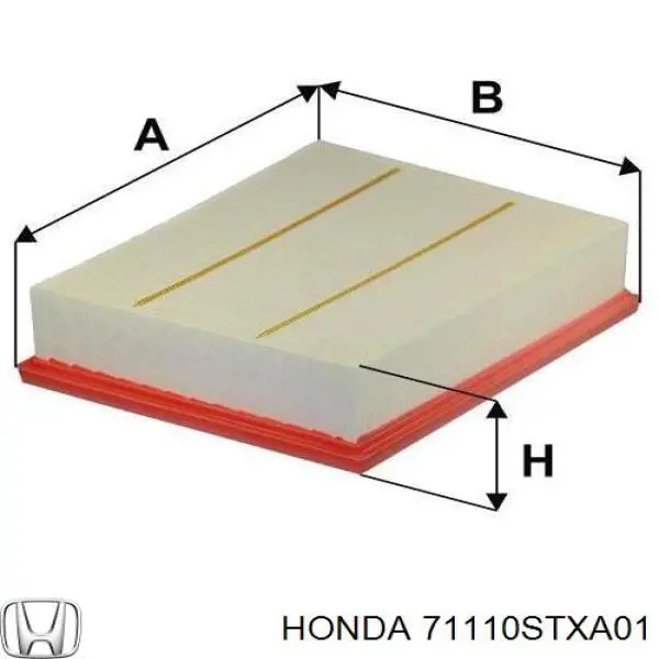 71110STXA01 Honda Спліттер переднього бампера