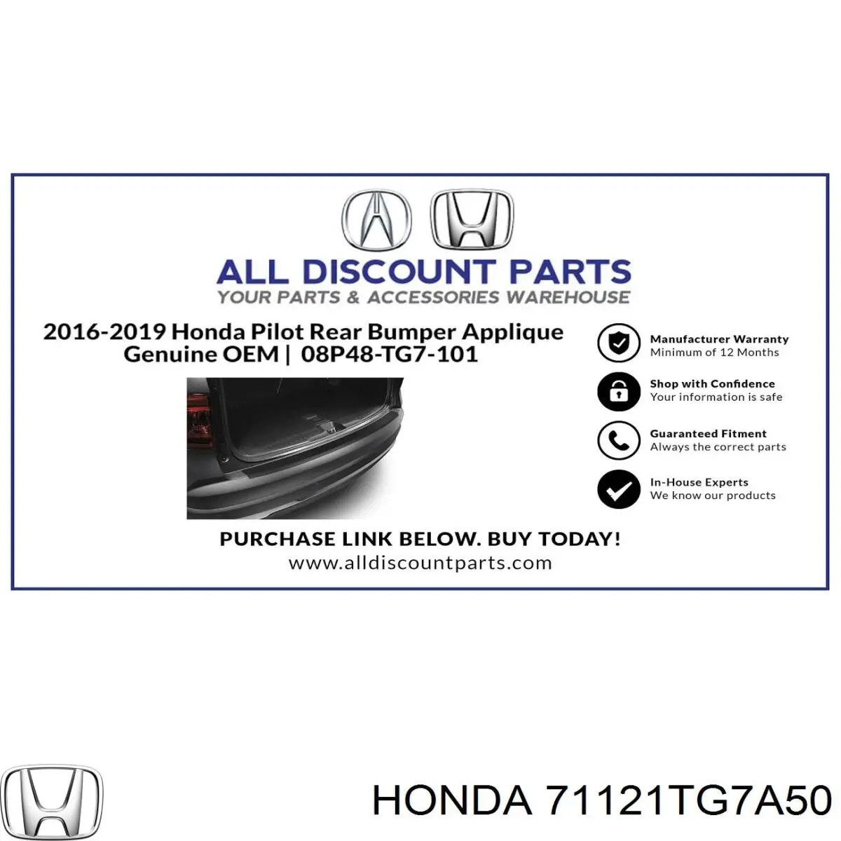 71121TG7A50 Honda 