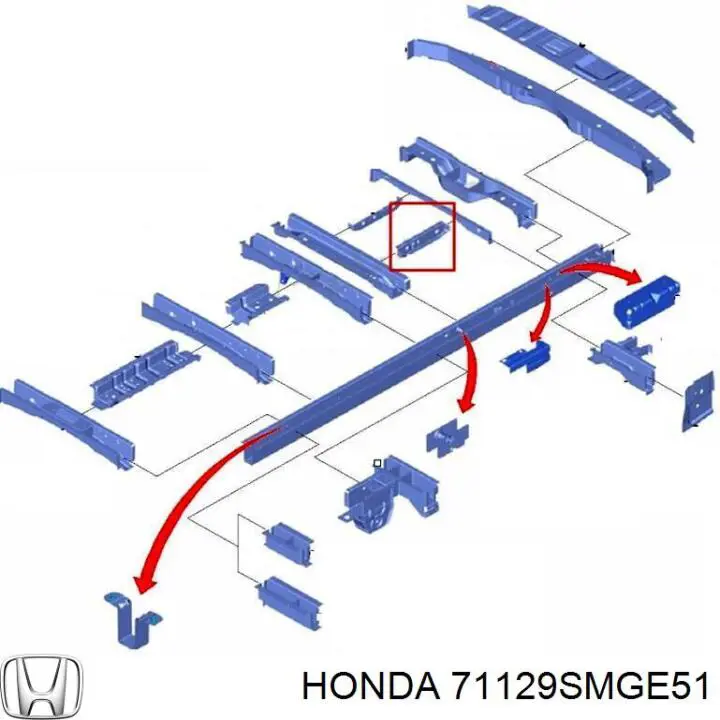 Купити 71129SMGE51 Honda 