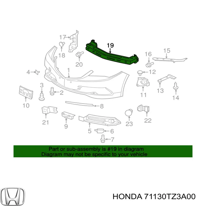 71130TZ3A00 Honda 