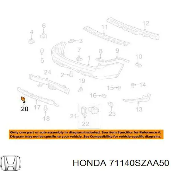 71140SZAA50 Honda 