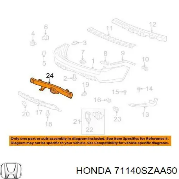  Honda 71140SZAA50 ціна, від  USD