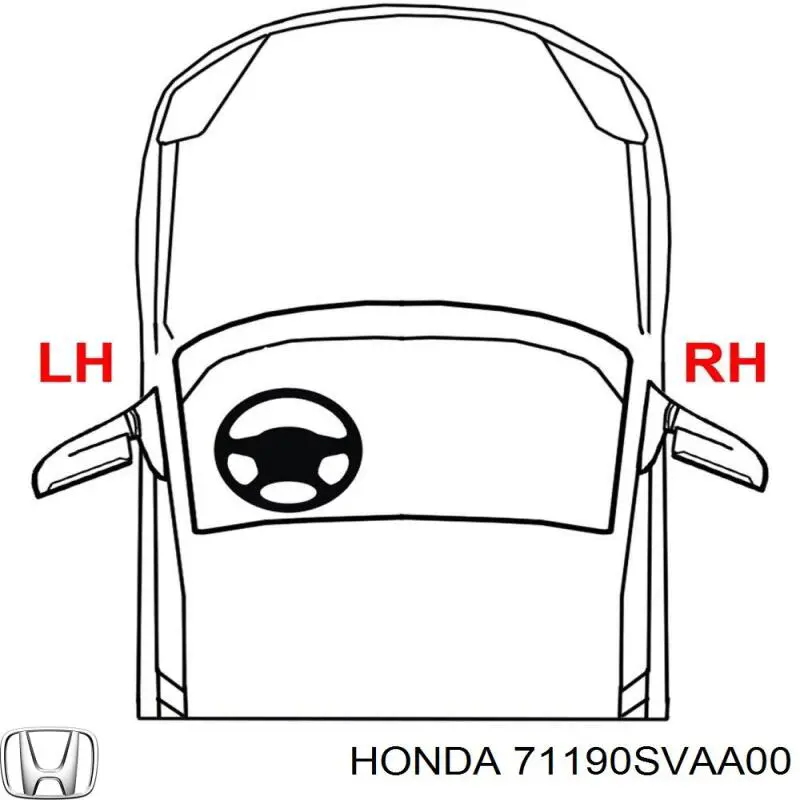  Honda 71190SVAA00 ціна, від 40.98 USD