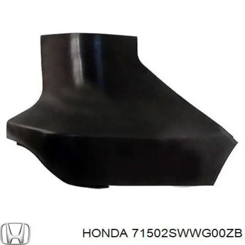 Бампер задній, права частина Honda 71502SWWG00ZB ціна, від 50.68 USD