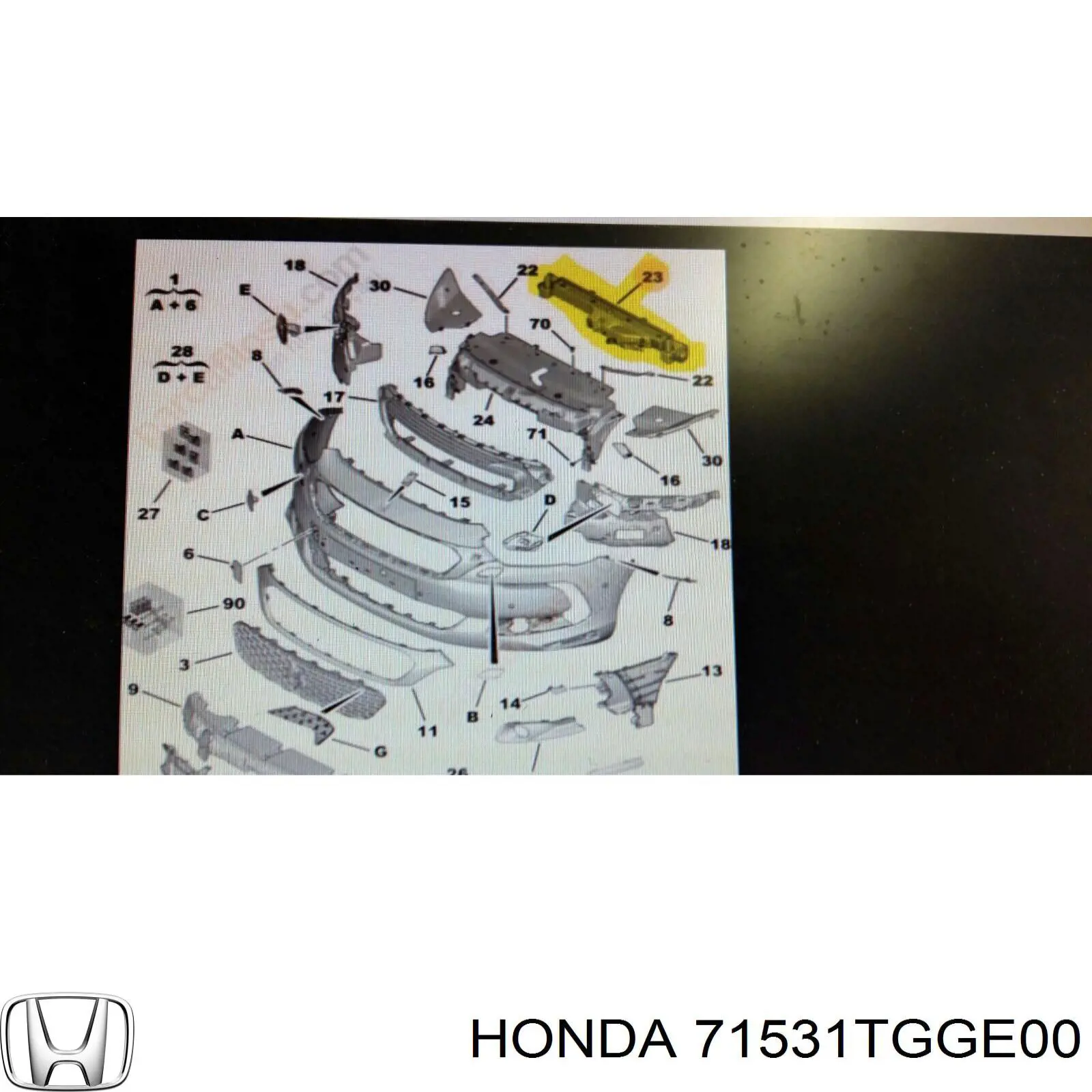 71531TGGE00 Honda 