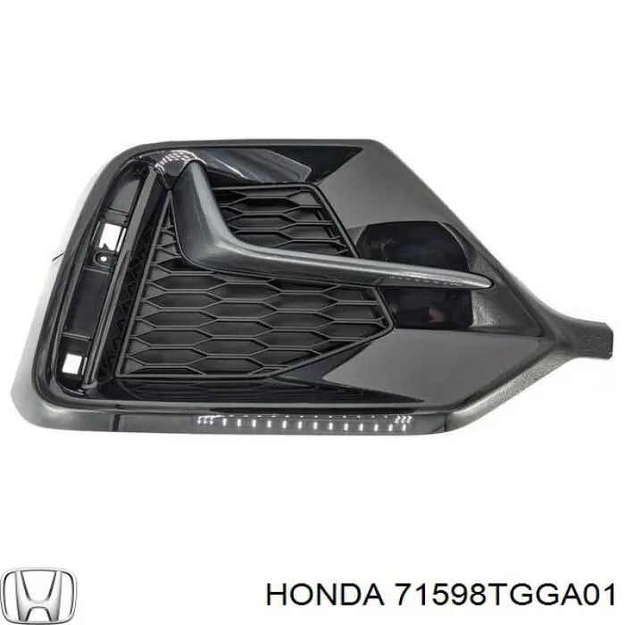 71598TGGA01 Honda Напрямна заднього бампера, ліва
