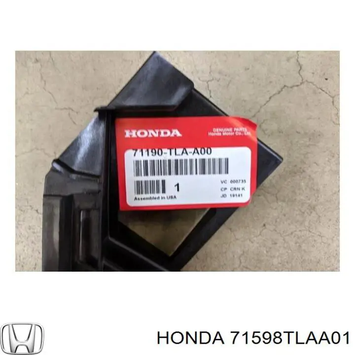 Купити 71598TLAA01 Honda Лівий кронштейн кріплення бампера заднього
