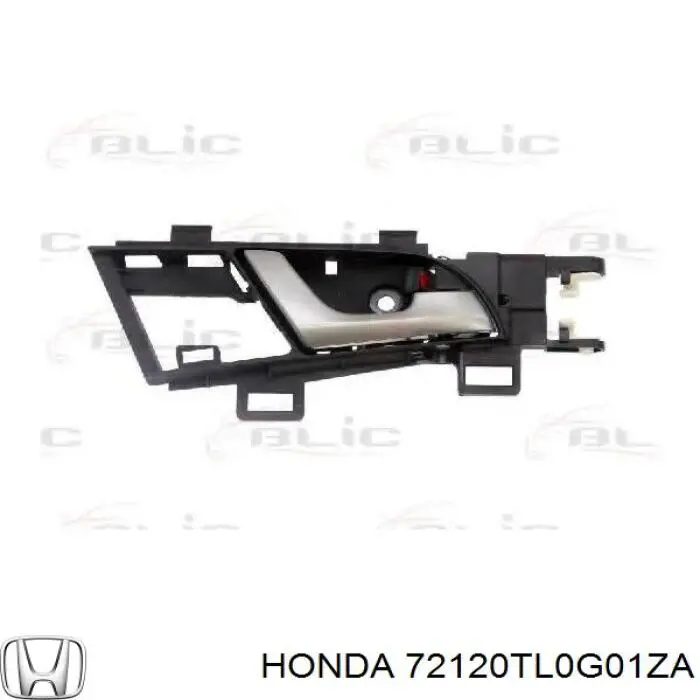 Ручка передньої двері внутрішня права 72120TL0G01ZA Honda