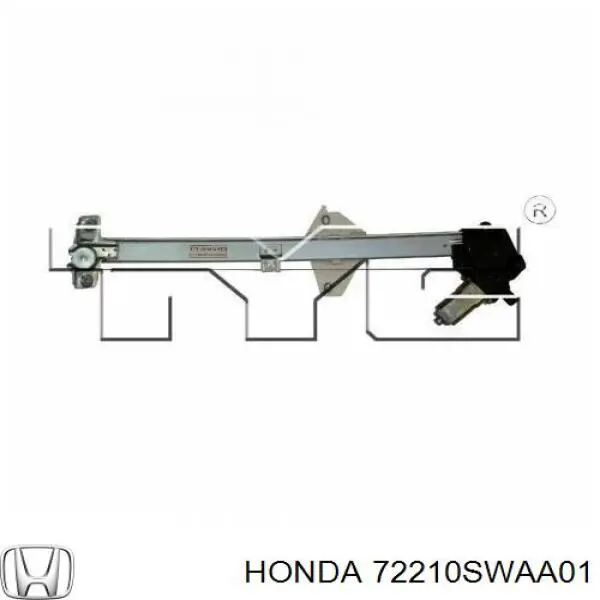 72210SWAA01 Honda механізм склопідіймача двері передньої, правої