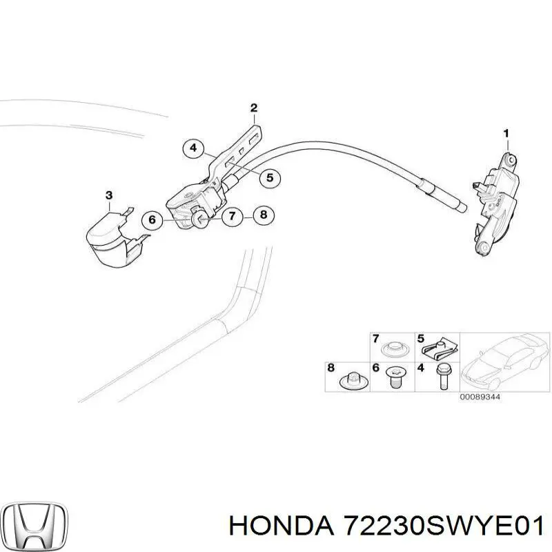Купити 72230SWYE01 Honda 