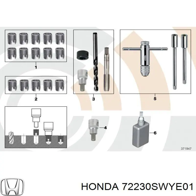  Honda 72230SWYE01 ціна, від 8.73 USD