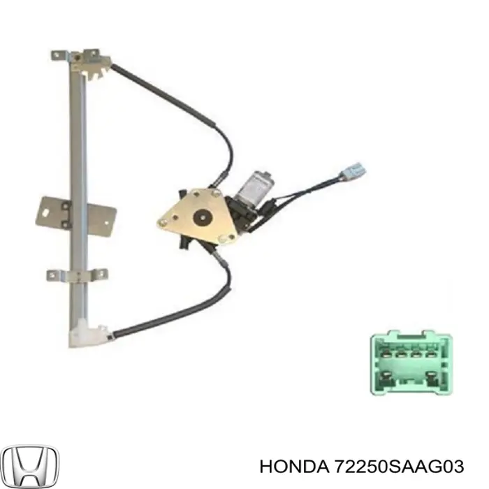 Склопідйомник передньої лівої двері 72250SAAG03 Honda