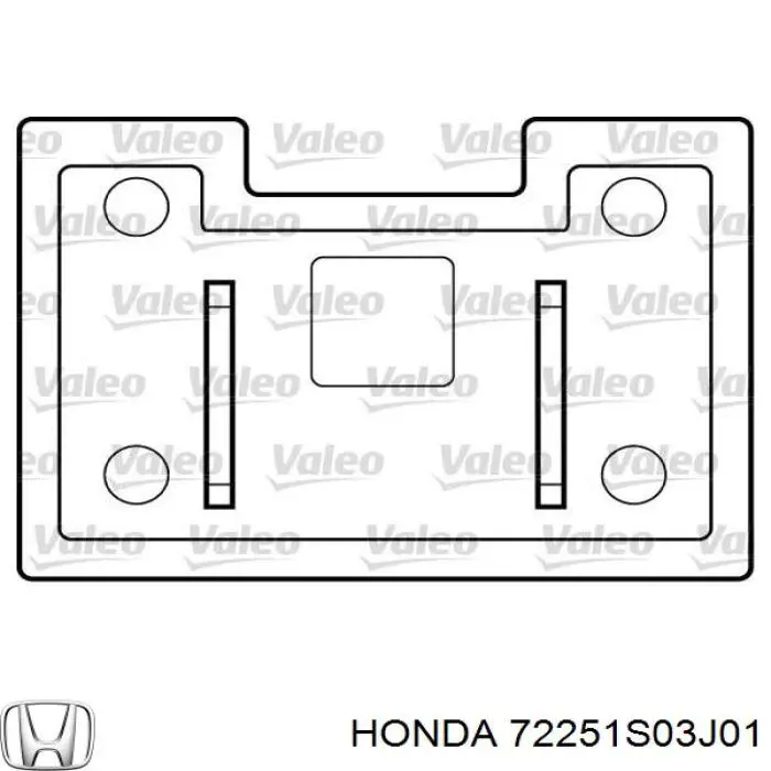 Механізм стеклопідйомника дверей передніх, лівих Honda 72251S03J01