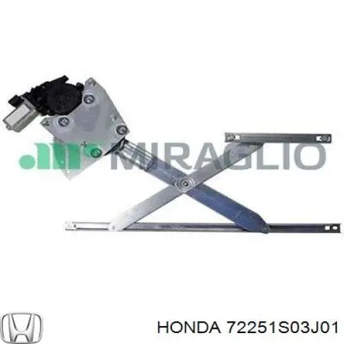 Купити 72251S03J01 Honda Механізм стеклопідйомника водійських дверей