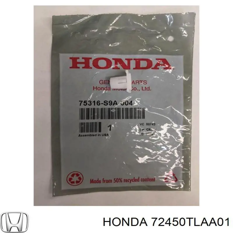 72450TLAA01 Honda 