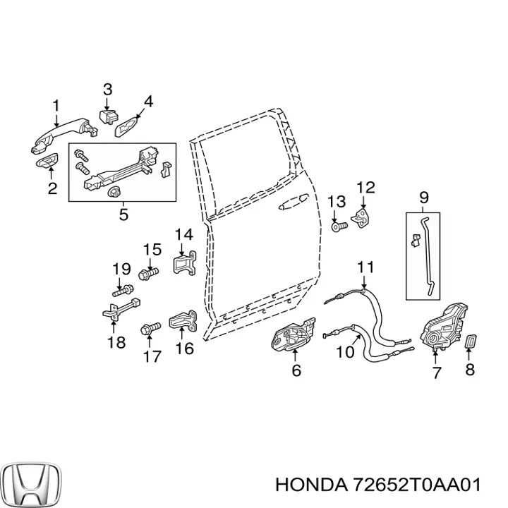  72652T0AA01 Honda