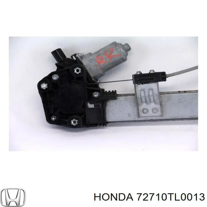 72710TL0013 Honda Склопідйомник задніх правих дверей