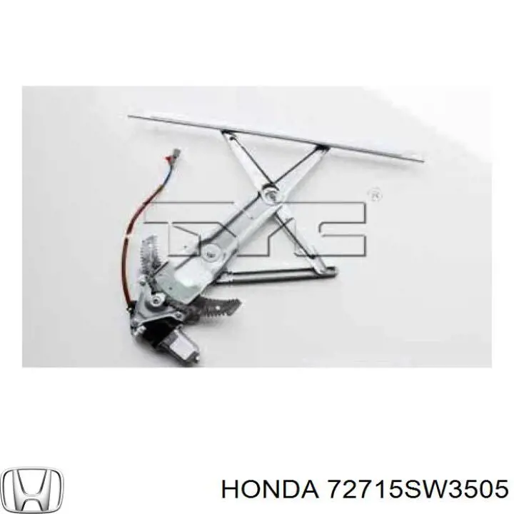 Купити 72715SW3505 Honda Механізм склопідіймача двері передньої, правої