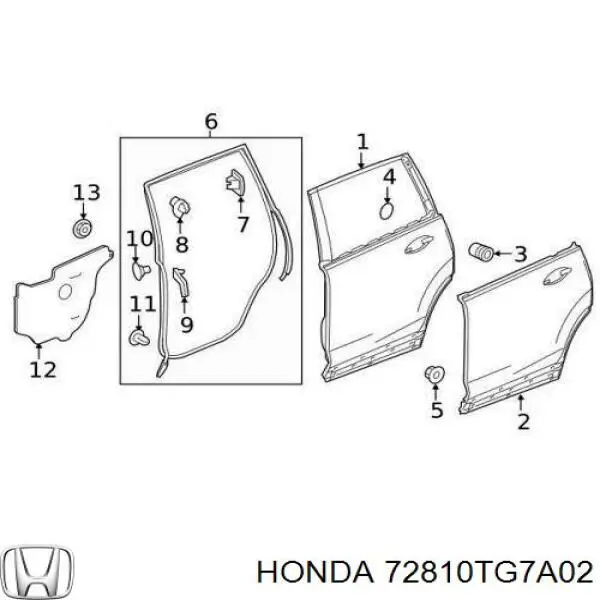 Купити 72810TG7A02 Honda 