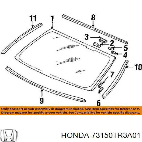  Honda 73150TR3A01 ціна, від 19.16 USD