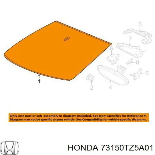 Рама лобового скла на Acura MDX III YD3