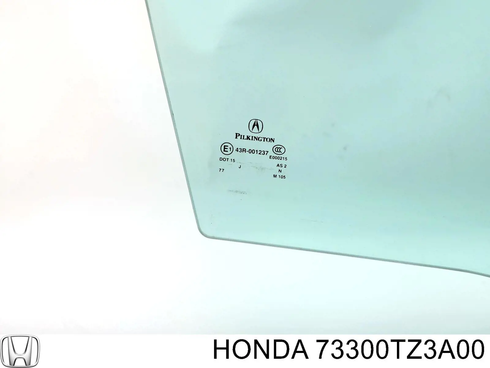 73300TZ3A00 Honda Скло передніх дверей, правих
