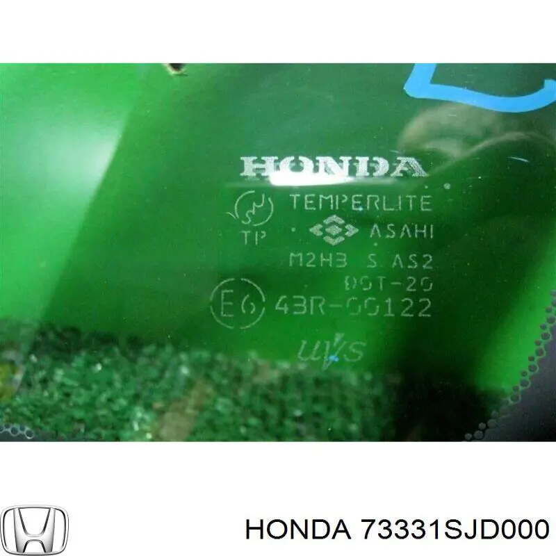 Скло-кватирка двері, передній, правій Honda FR-V (BE) (Хонда Фрв)