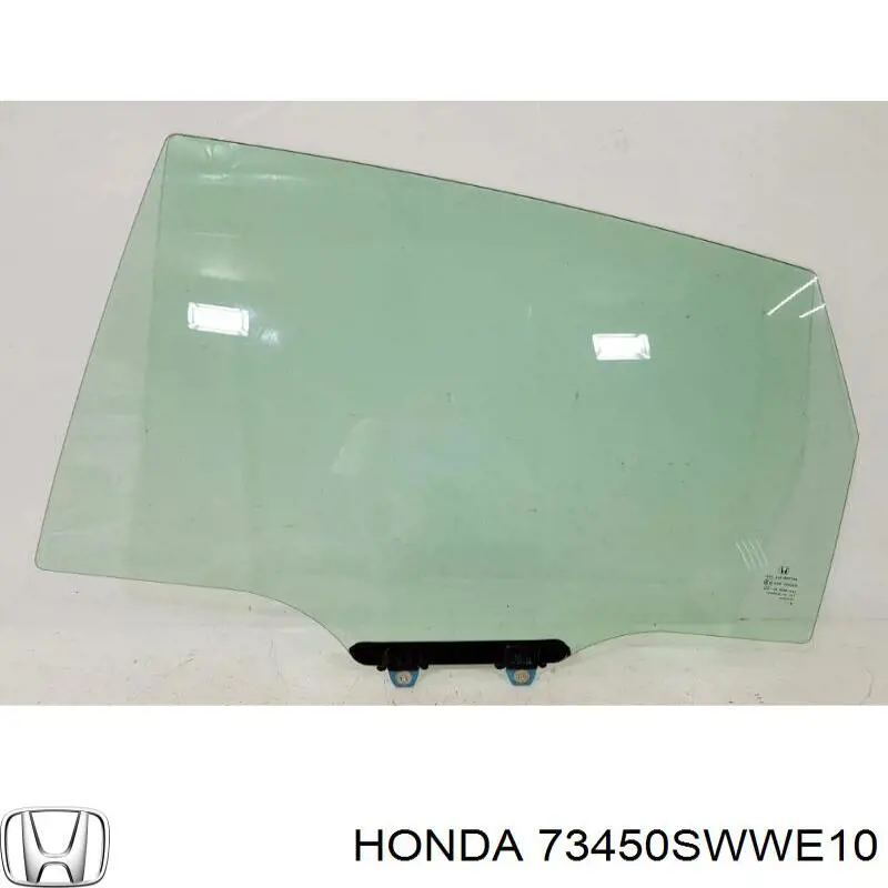 73450SWWE10 Honda Скло задніх дверей, лівих