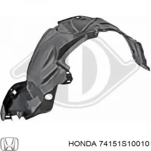 Підкрилок переднього крила, лівий Honda 74151S10010 ціна, від 22.80 USD