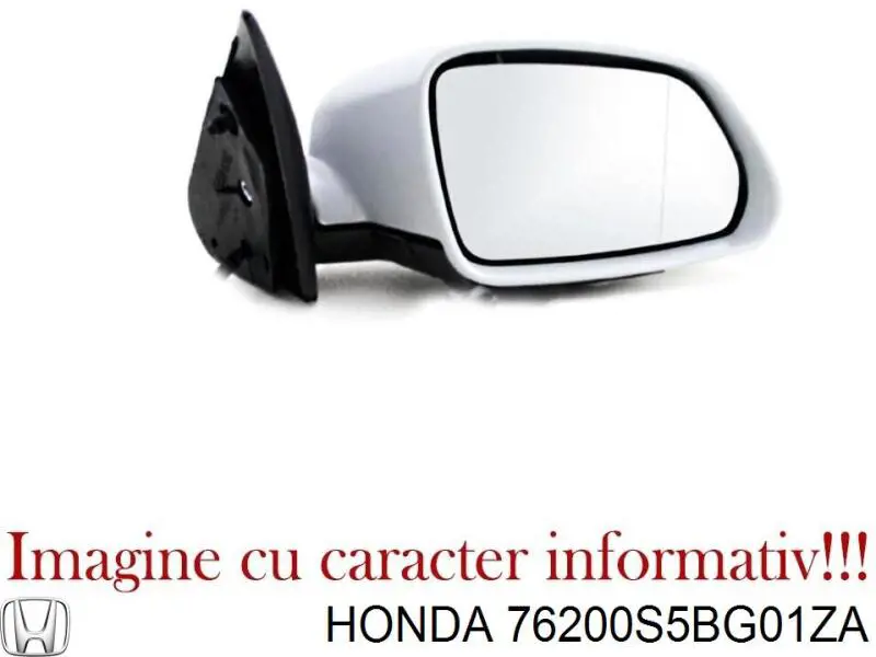 76200S5BG01ZA Honda Праве дзеркало заднього виду