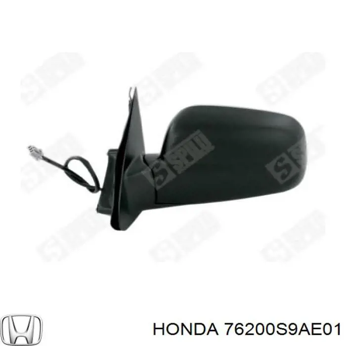 Праве бічне дзеркало Honda 76200S9AE01 ціна, від 103.78 USD