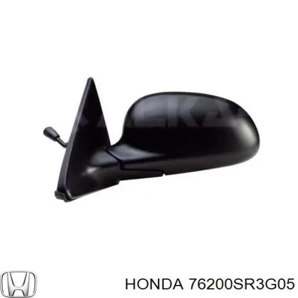 Праве бічне дзеркало Honda 76200SR3G05 ціна, від 38.09 USD