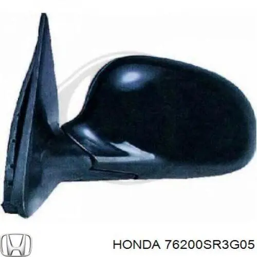 Дзеркало праве 76200SR3G05 Honda
