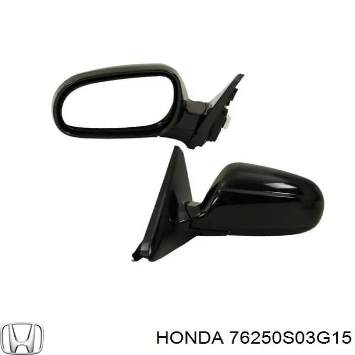 Ліве бічне дзеркало Honda 76250S03G15 ціна, від 42.54 USD