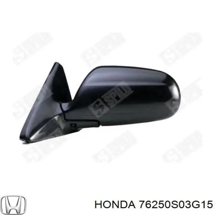 Купити 76250S03G15 Honda Бічне дзеркало заднього виду ліве